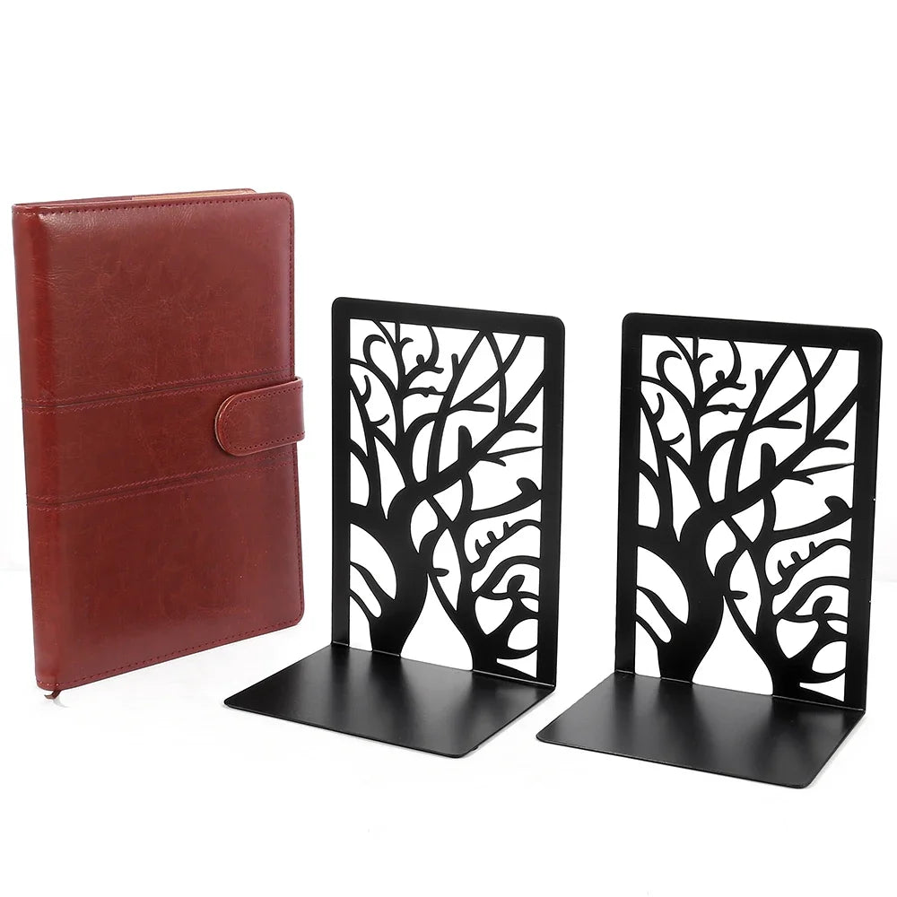 Dekorative Buchstützen mit Baum-Schatten Motiv für Schreibtisch