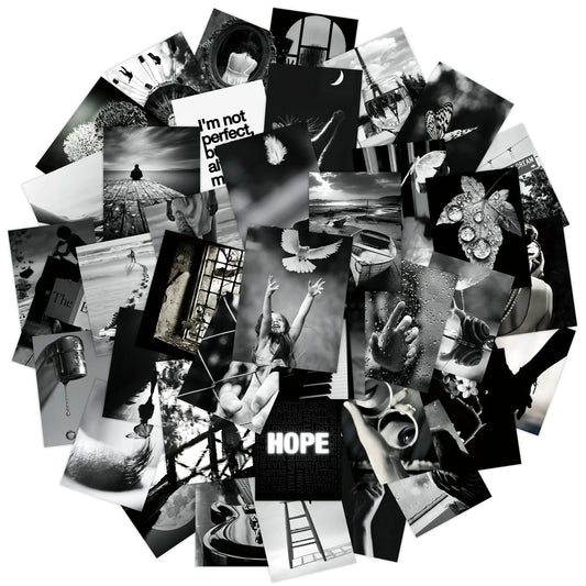 Wasserdichte schwarze Sticker für DIY Dekor, flexibel - wiederverwendbar