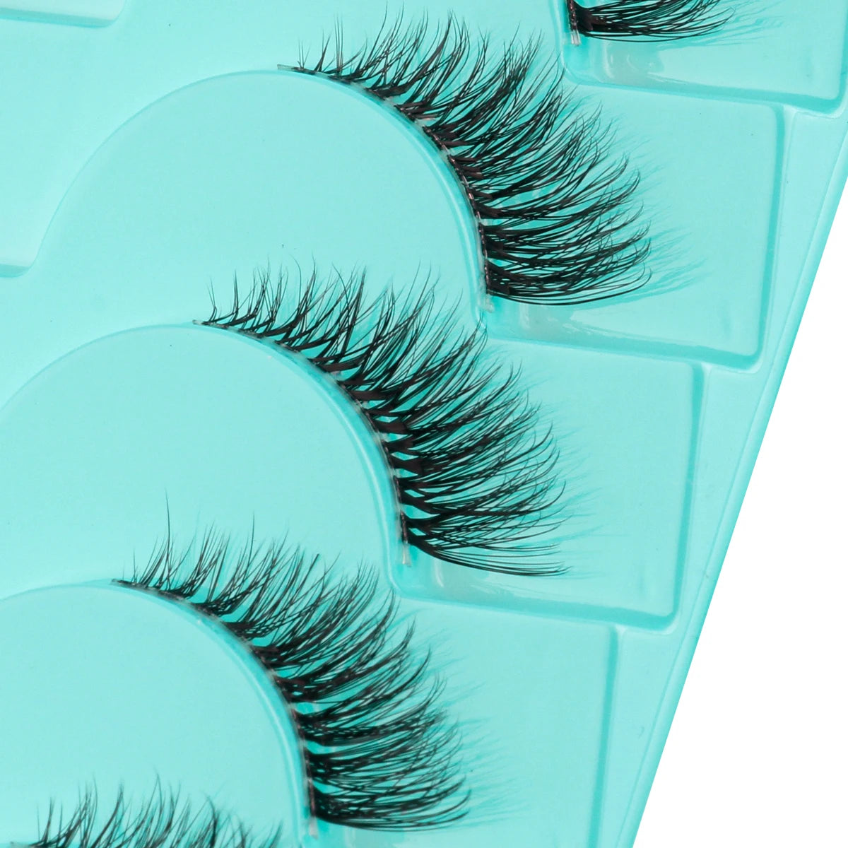 Natürliche Katzenaugen Halb-Wimpern Sets 3/6/10 Paare – weich - wiederverwendbar