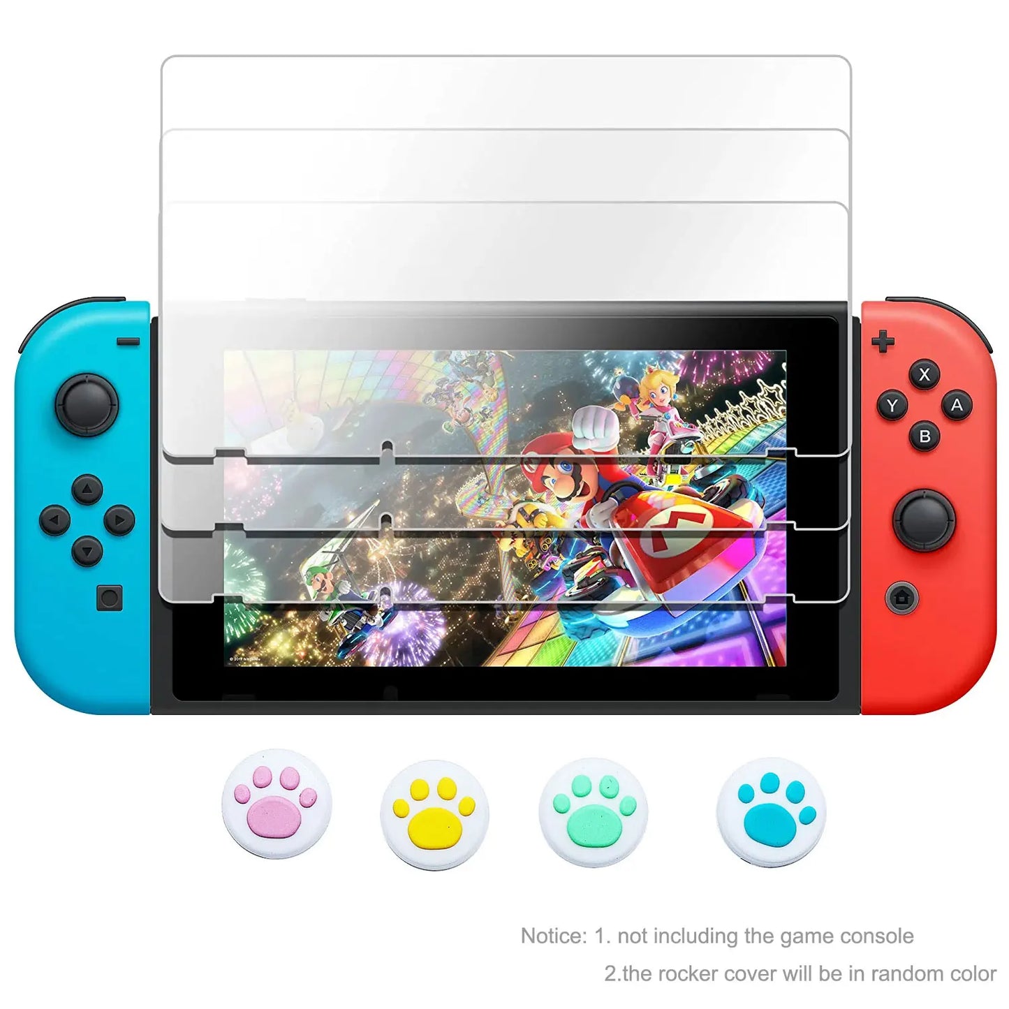 Nintendo Switch Displayschutzfolie aus gehärtetem 9H Glas – Klare Sichtschutzfolie