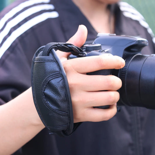 Kamera Handgelenksriemen gepolstertem Leder Anti-Sturz für Digitalkameras