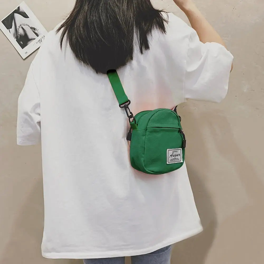 Unisex Leinwand Mini Umhängetasche Freizeit Schultertasche Harajuku Look