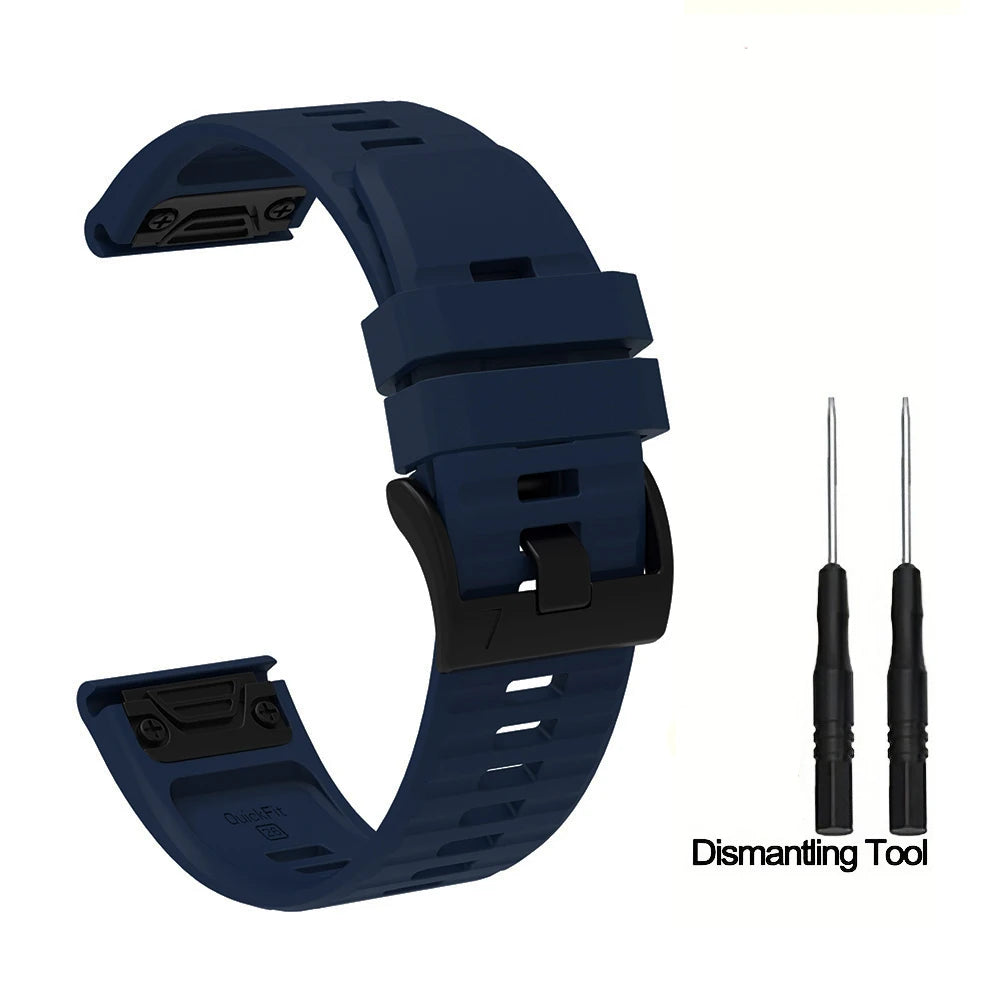 Silikon-Uhrenarmband 22-26 mm für vielseitige Smartwatch Modelle