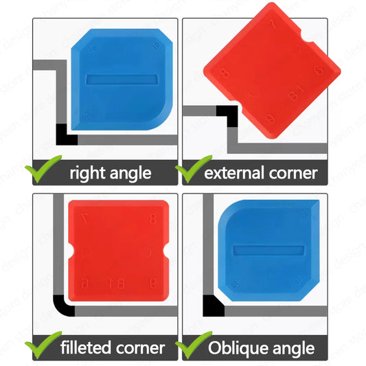 Silikon Fugenwerkzeug Set für Fliesen Fenster Kanten Fugen Spachtel Schaber