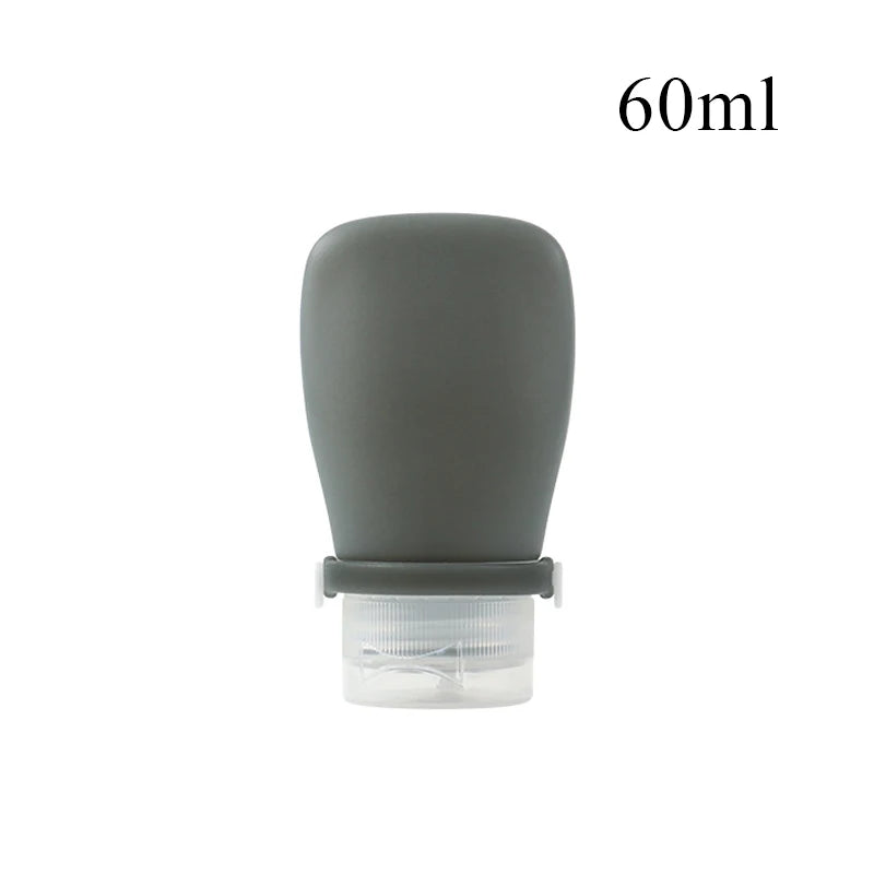 Auslaufsichere Silikon-Reiseflasche 30-90ml – flexibel, nachfüllbar - kompakt