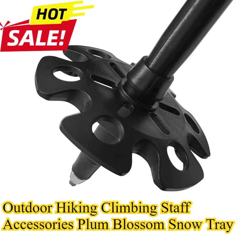 Robuster Schneeflockenkorb schwarz – 2er/4er Set für Trekking - Outdoor