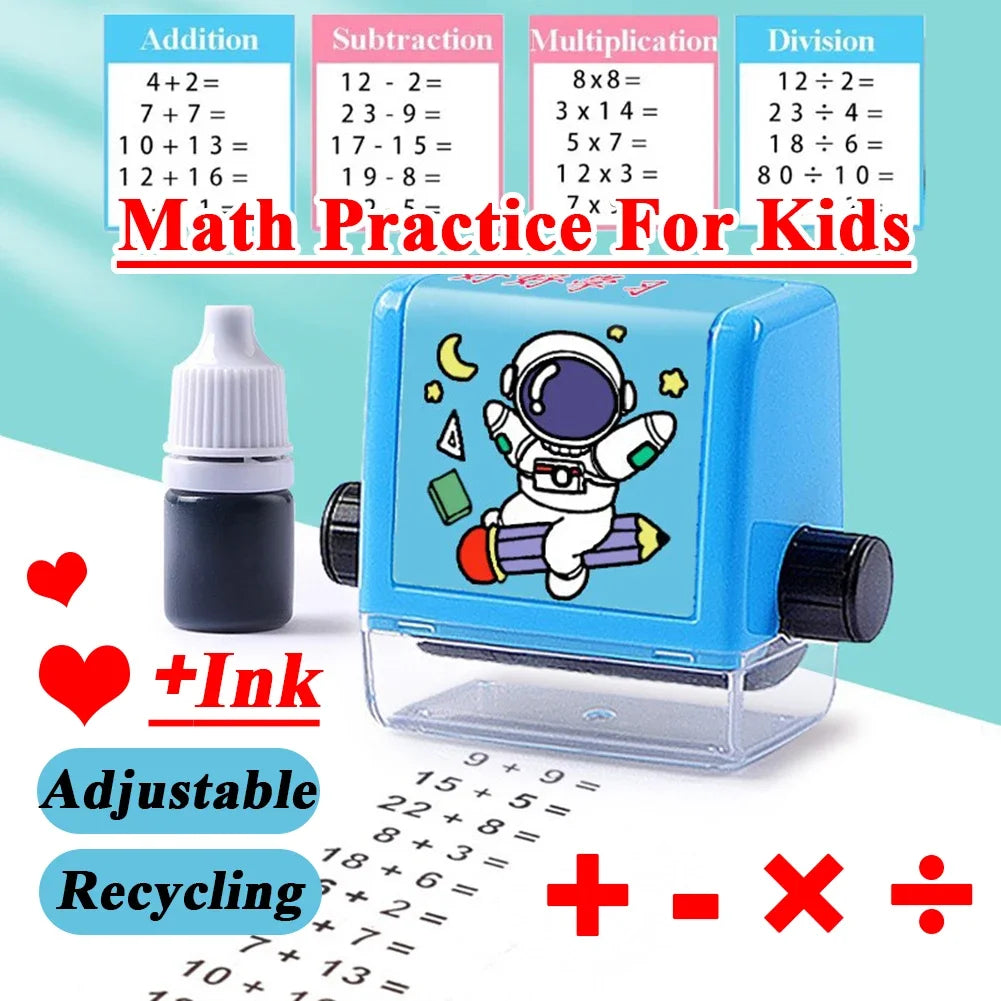Digitaler Rollstempel Mathe Übungen Addition Subtraktion bis 100