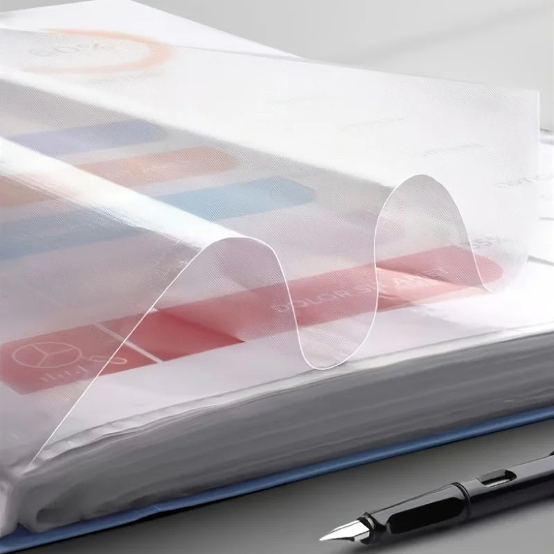 A4 Ordnungsmappe 60 Fächer – PP-Material, wasserdicht für Schule - Büro