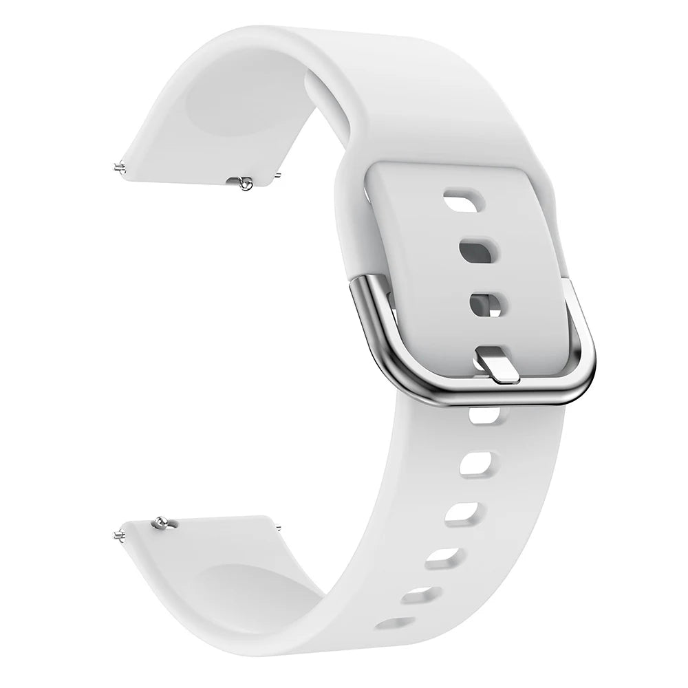 20 mm Silikonarmband kompatibel mit diversen Smartwatches komfortabel
