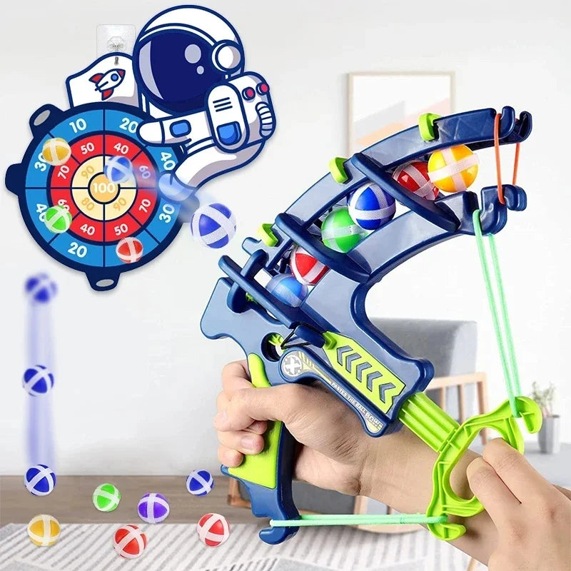 Montessori Dartscheibe mit klebrigen Bällen – fördert Motorik, 3-7 Jahre
