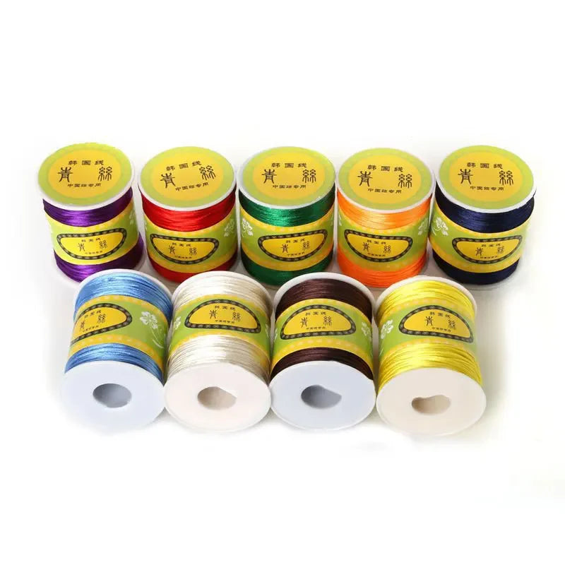 80m Rolle Nylon-Satin-Kordel 1,5mm für Makramee und Schmuckherstellung