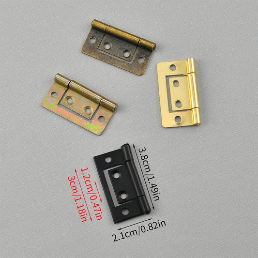 2 Metalltüren Scharniere für Vintage Holz Schmuckschatullen