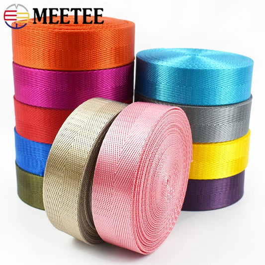 8M Nylon Gurtband 1mm Dicke 20-38mm für Rucksack, Gürtel, DIY Nähen