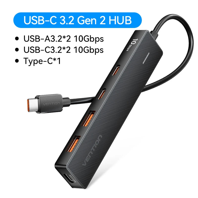 Platzsparender USB Hub 4 Port für schnelle Datenübertragung und mehr Anschlüsse
