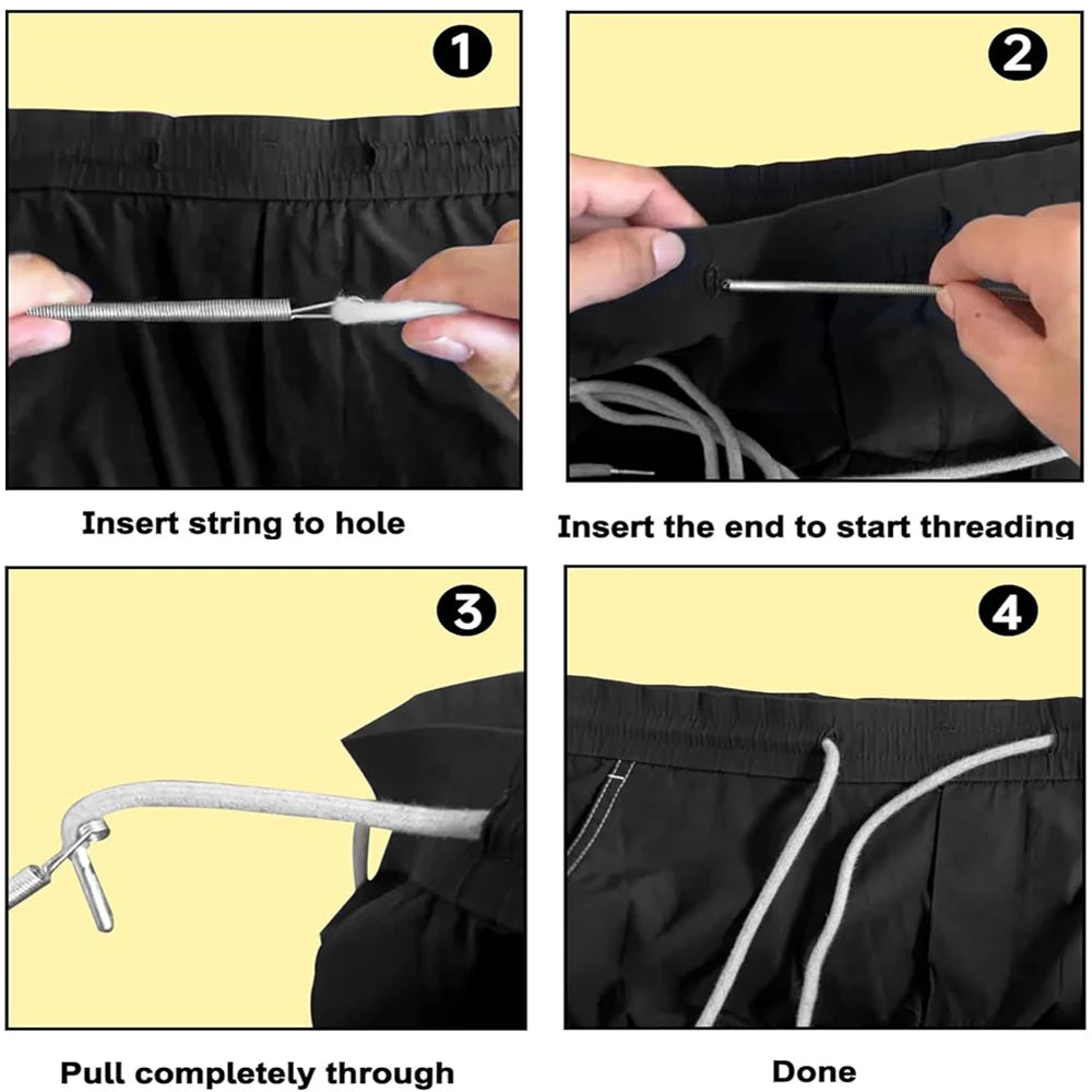2er Set Metall Einfädler für Kordelzug und Sticknadeln