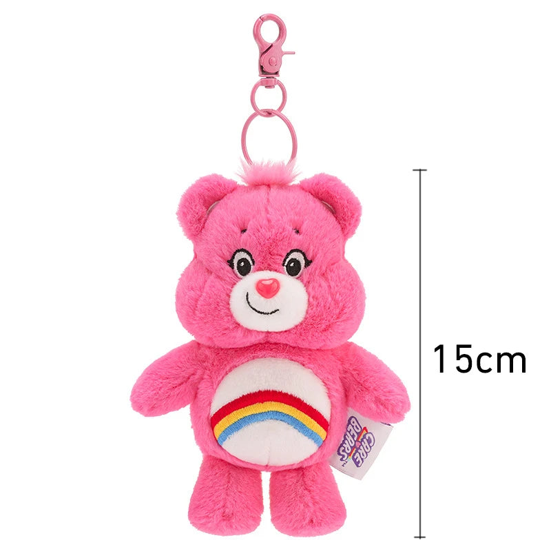 Kawaii Regenbogen Carebears Plüschanhänger mit Sound – süß - weich, ideal Geschenk