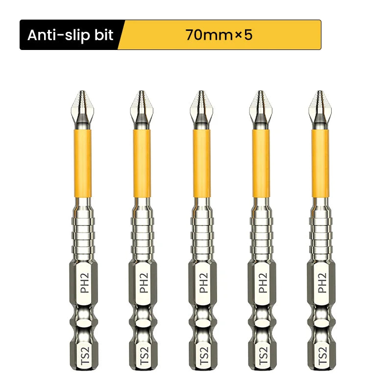 Magnetische PH2 Kreuzschlitz Bits Set Robust Rutschfest Edelstahl