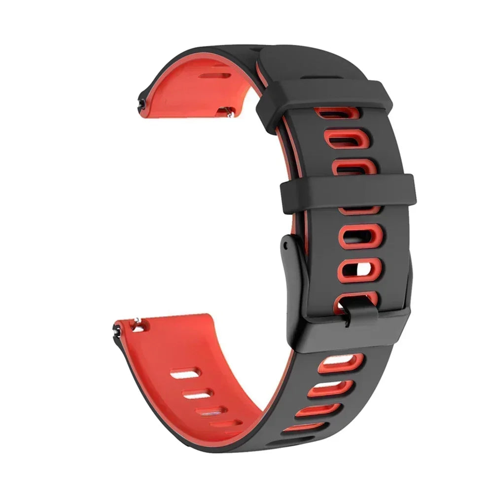 Flexibles Silikon-Sportarmband 20/22 mm – Komfort - Halt für Garmin - Co.
