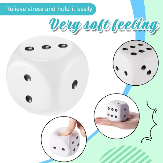 Sichere - weiche Jumbo Schaumwürfel mit großen Punkten, 6 oder 12er Set