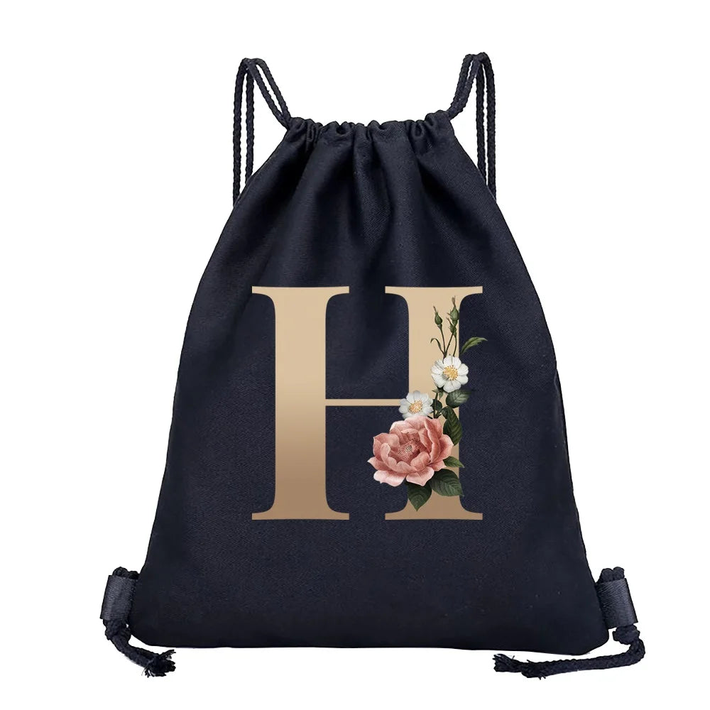 Leichter Kordelzug Rucksack aus Canvas 40x35 cm für Sport - Reisen