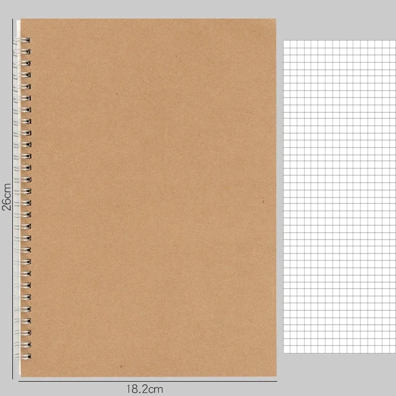 Notizbuch A4 A5 A6 mit Spiralbindung für Schule und Bürobedarf
