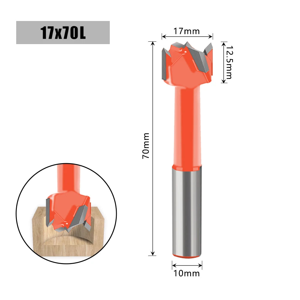 Holzbearbeitungs-Reihenbohrer mit 10 mm Schaftdurchmesser in versch Varianten