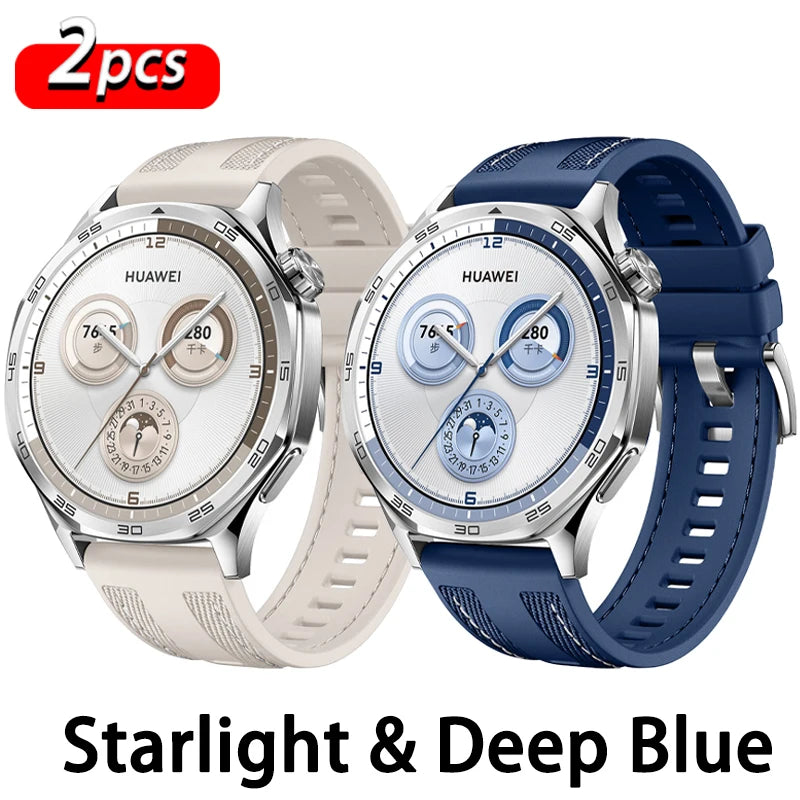 22 mm Nylonarmband mit Silikonanteil für Smartwatch, robust und komfortabel