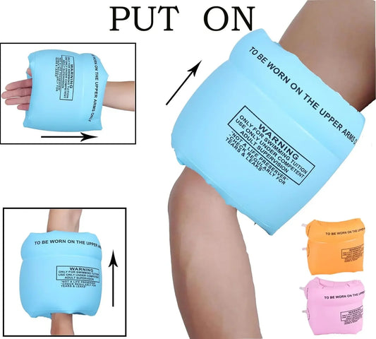 Sicher - Bequem: Aufblasbare Armschwimmerbänder aus PVC, 1 Paar, ideal fürs Schwimmen