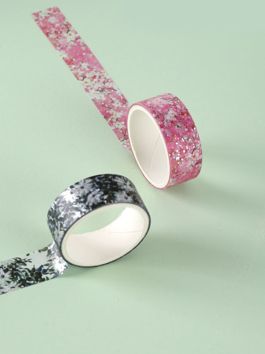 12er Set buntes florales Washi-Tape für kreatives Scrapbooking - DIY