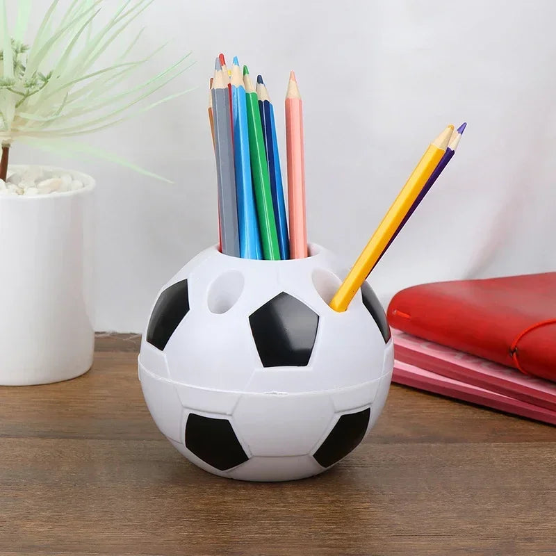 Runder Fußball-Stifthalter aus Kunststoff multifunktional für Studenten