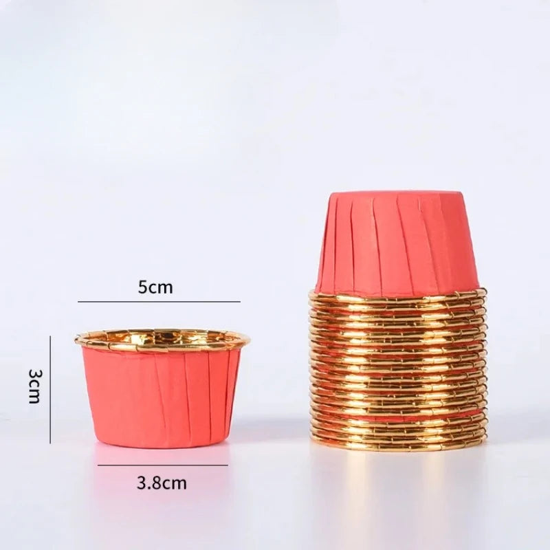 50 Mini Muffin Tassen Papier – 50er Set, vielseitig - umweltfreundlich gestalten