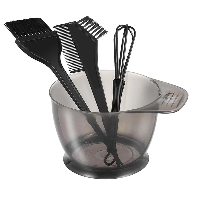 Schwarze Farbschale aus Kunststoff für einfaches und sauberes Haarfärben