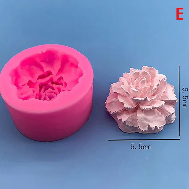 3D Silikonform Rose Blume für DIY Kuchen Fondant Seife Eis Dekor