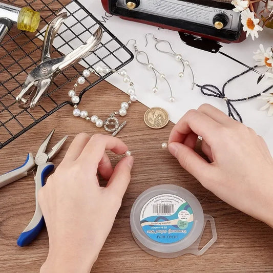 Flexibler Perlendraht 0 38mm grau 15m für Schmuckherstellung