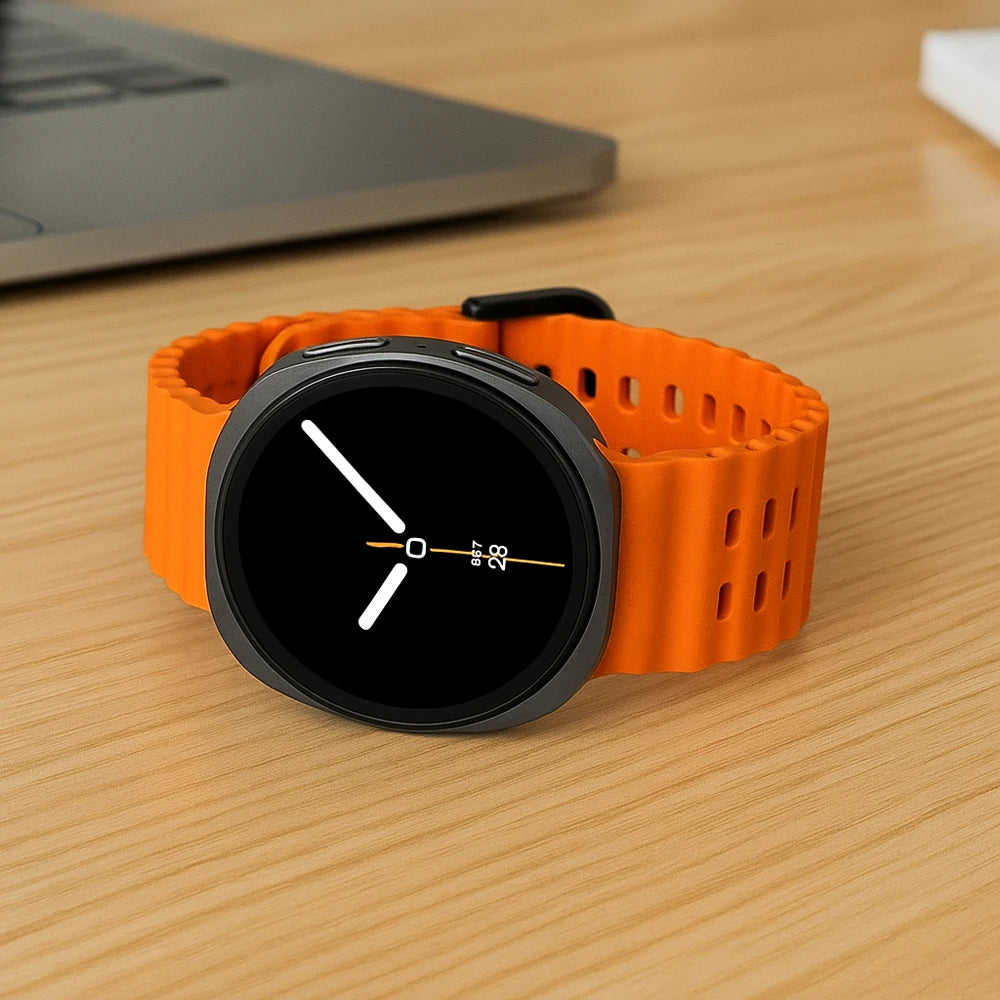 Silikonarmband für Galaxy Watch 8 und Classic in verschiedenen Größen