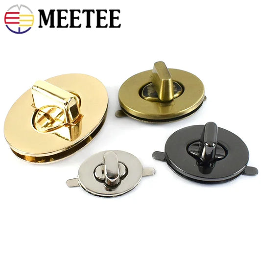 Ovaler Metall Drehverschluss 2/5/10 Stück für Handtaschen DIY