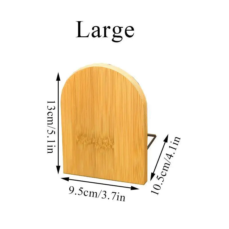 Einfacher Holz Buchstützen Halter als Desktop Organizer