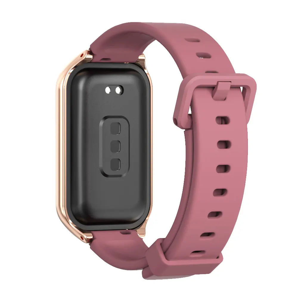 Silikon Armband Ersatz für Smart Band 8 9 mit Einstellbarer Länge