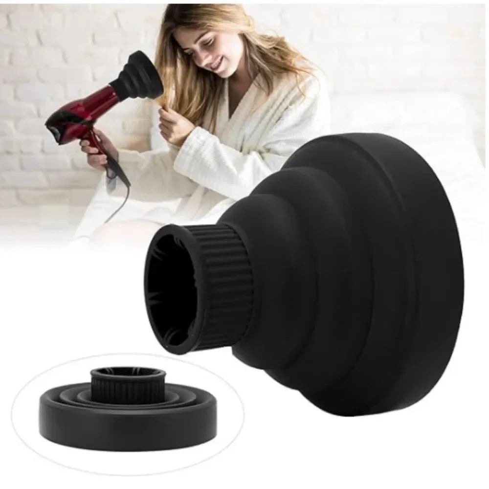 Silikon Haartrockner Diffusor Aufsatz für schonendes Lockenstyling und Trockenbläser
