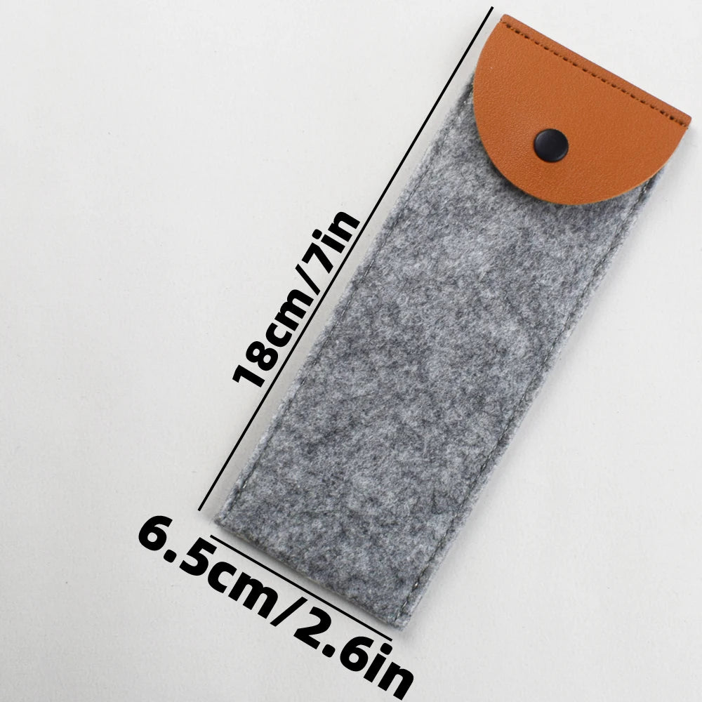 Filzstift Schutzbeutel mit Druckknopf Verschluss für Büro und Schule