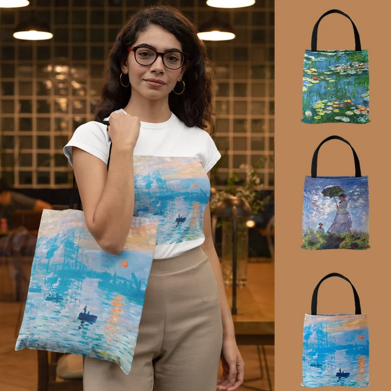 Leichte Canvas-Umhängetasche mit weichem Stoff für Alltag und Einkauf