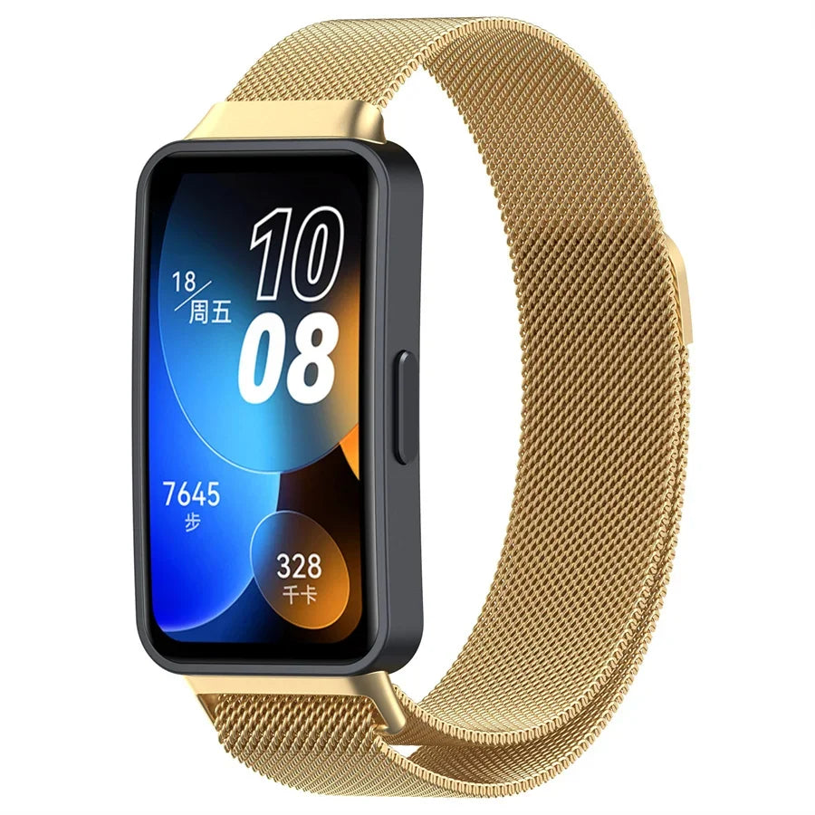 Magnetisches Milanese Metallarmband für Huawei Band 8 - 9 – Komfort - Stil