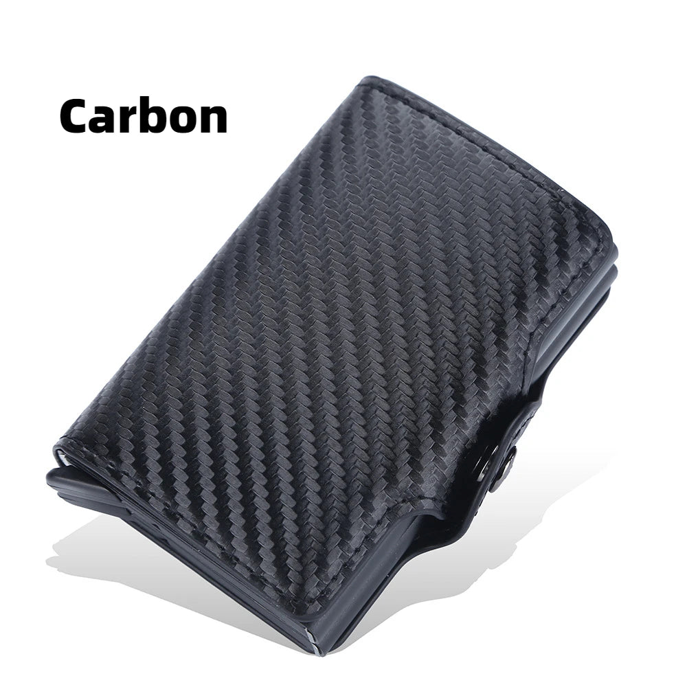 Sichere RFID-Box aus Aluminium - PU-Leder für 12 Karten – elegant - kompakt