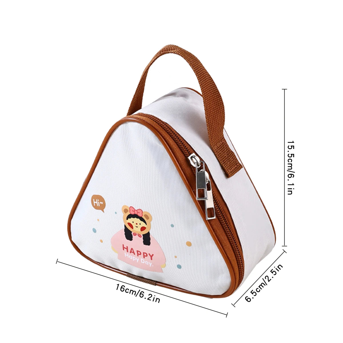 WORTHBUY Mini Thermo-Lunch-Tasche, isoliert, ölbeständig und wasserdicht