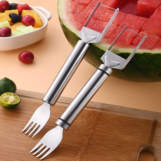 Edelstahl Obstteiler für Wassermelone Melone Drachenfrucht Slicer
