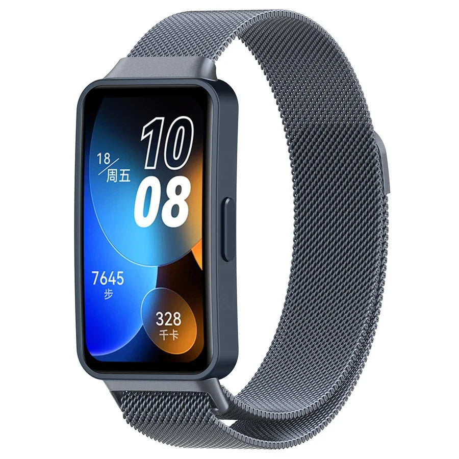 Magnetisches Milanese Metallarmband für Huawei Band 8 - 9 – Komfort - Stil