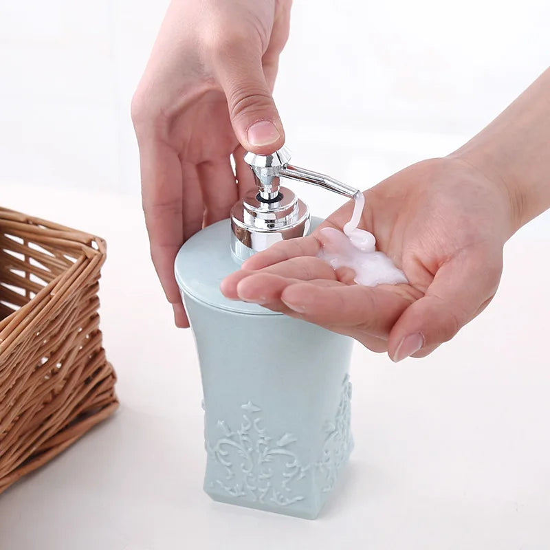 Bambus Seifenspender für Bad Küche – Lotion Shampoo Flüssigseife Pumpe