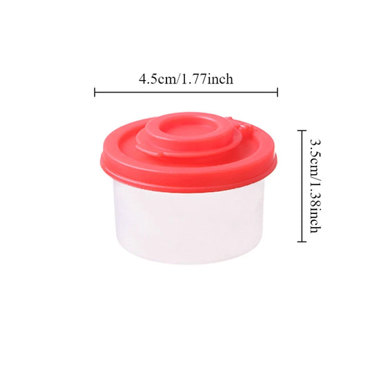 4-teiliges Mini Gewürzglas Set 50ml staubdicht Insekten-proof für Küche
