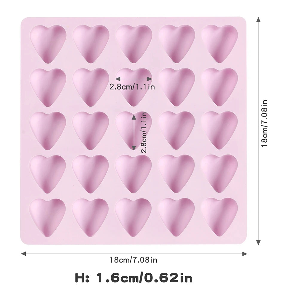 Dreidimensionale herzförmige Schokoladen-Silikon-Backform für Süßwaren