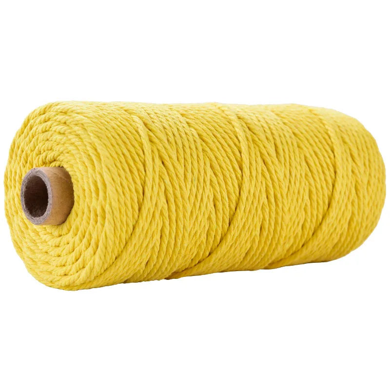 100 m Rolle bunte 3 mm Baumwollschnur für DIY und Dekoration